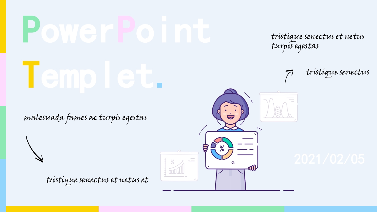 清新手绘教学课件PPT模板-教务资料站